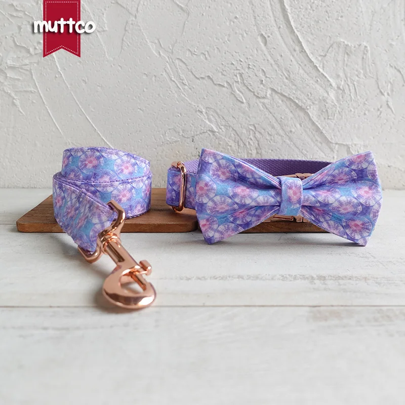 

Уникальный дизайнерский поводок MUTTCO для ошейника, фиолетовая Медуза, удобный аксессуар для прогулок для маленьких, средних и больших собак,...
