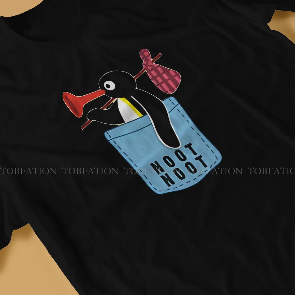 Оригинальные мужские футболки Pingu с мультяшным принтом хипстерские Топы 6XL