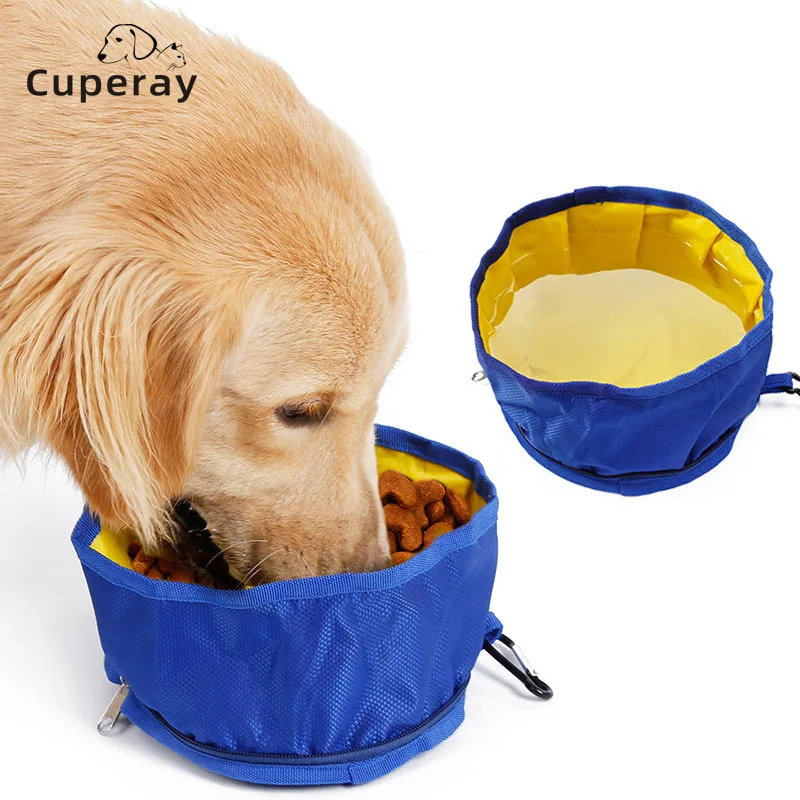 

Portable Pet Bowl Outdoor Travel Dog Folding Bowl Storage Bag Water Bowl for Dogs Puppy Food Collapsible Pet Feeder Dish Bowl