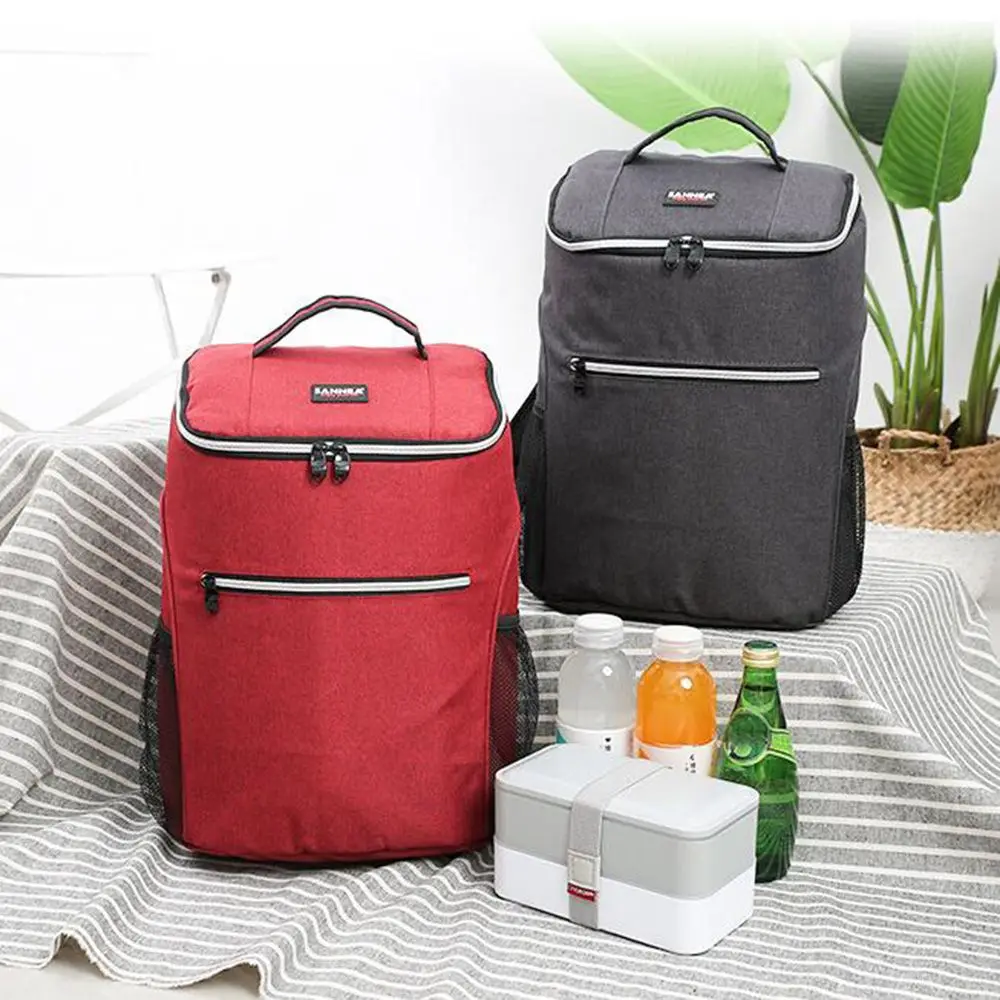 

20L Hot Waterproof Big Cooler Bag New Oxford Outdoor Shoulder Bag Backpack Insulation Thermo Lunch Picnic Box Camping Food Bag