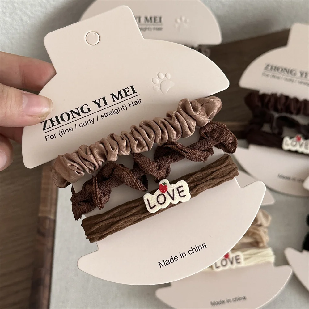 3 шт./набор женские шелковые резинки для волос