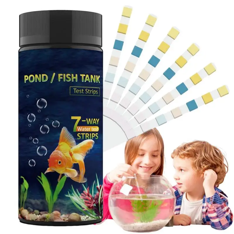 Aquarium Test Strips 7 In 1 Quick And Accurate Pool Test Strips Spa Testing Strips For Hot Tubs Tester Kit Ph Alkalinity