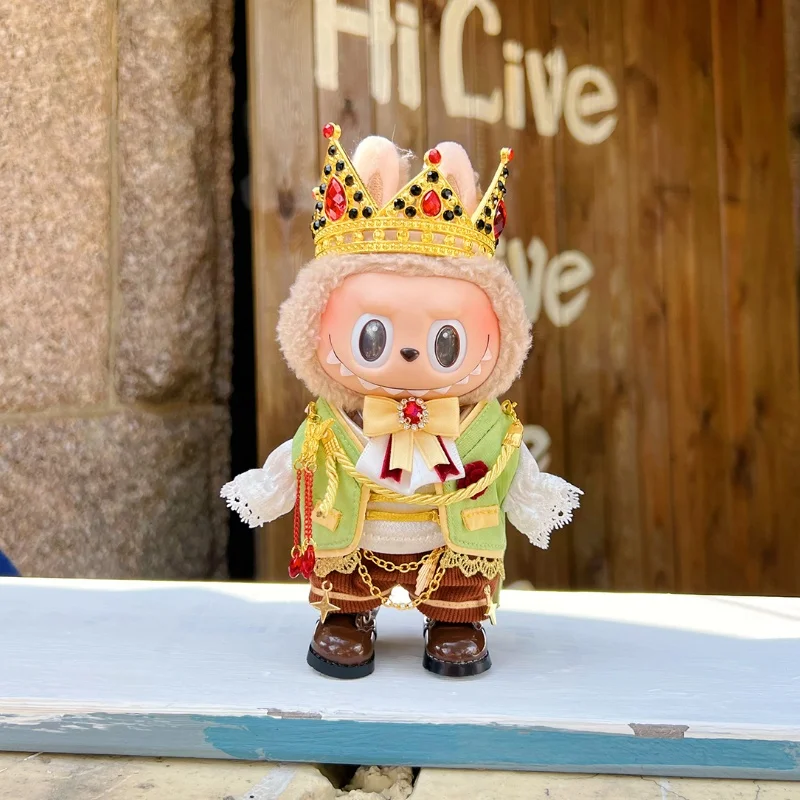 15 см/17 см милая мини-кукла наряд аксессуары для кукол Labubu Idol комплект одежды с