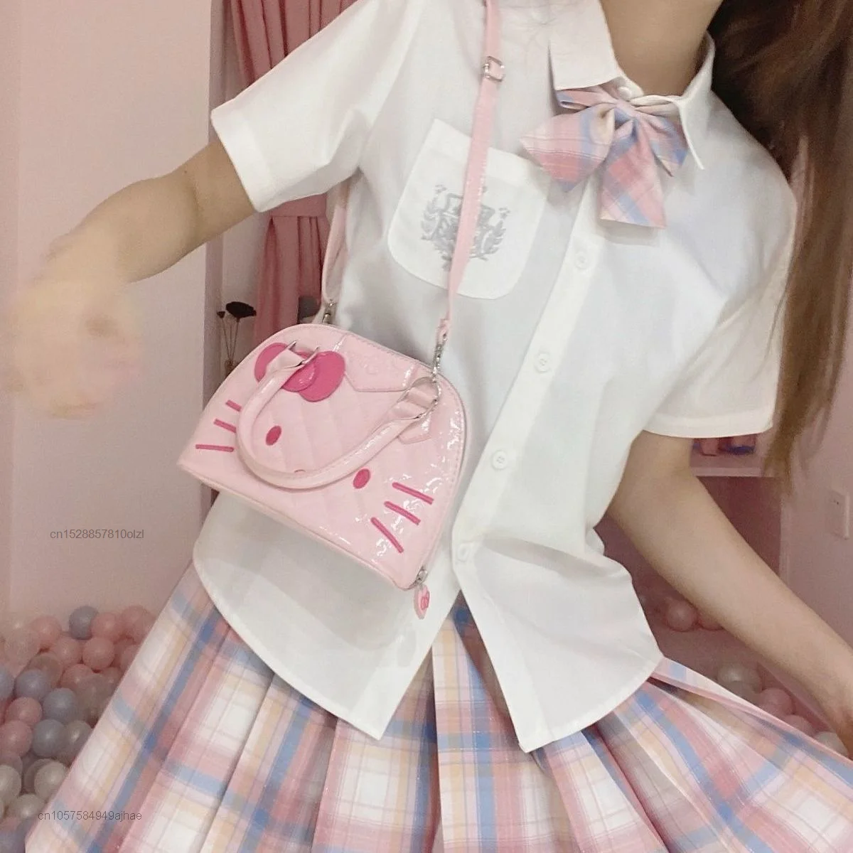 Купить Сумка-мессенджер Hj141u с рисунком Hello Cat, женская, Y2k, миниатюрная Дешево Сумка-мессенджер Hj141u с рисунком Hello Cat, женская, Y2k, миниатюрная