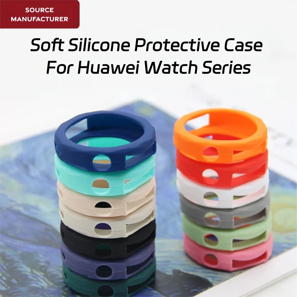 Фото 3 силиконовых защитных чехла для смарт-часов HUAWEI Watch GT 2, 2e, 2Pro, 3, 4, 5, 5Pro, D2 Sport – водонепроницаемые, мягкие №2