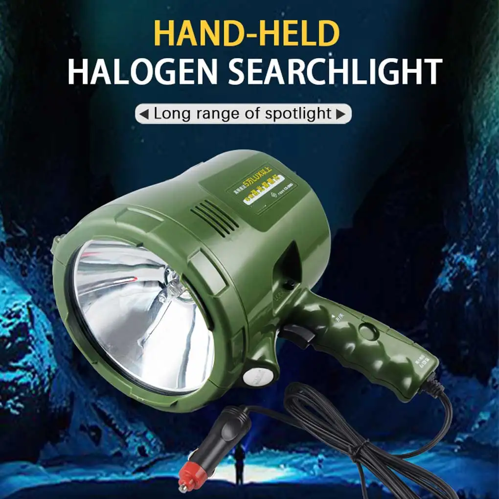 

Searchlight Zoomable Camping Caving Repair Exploration Climbing Handheld Search Light Flashlight Lighting Lamp Type 1