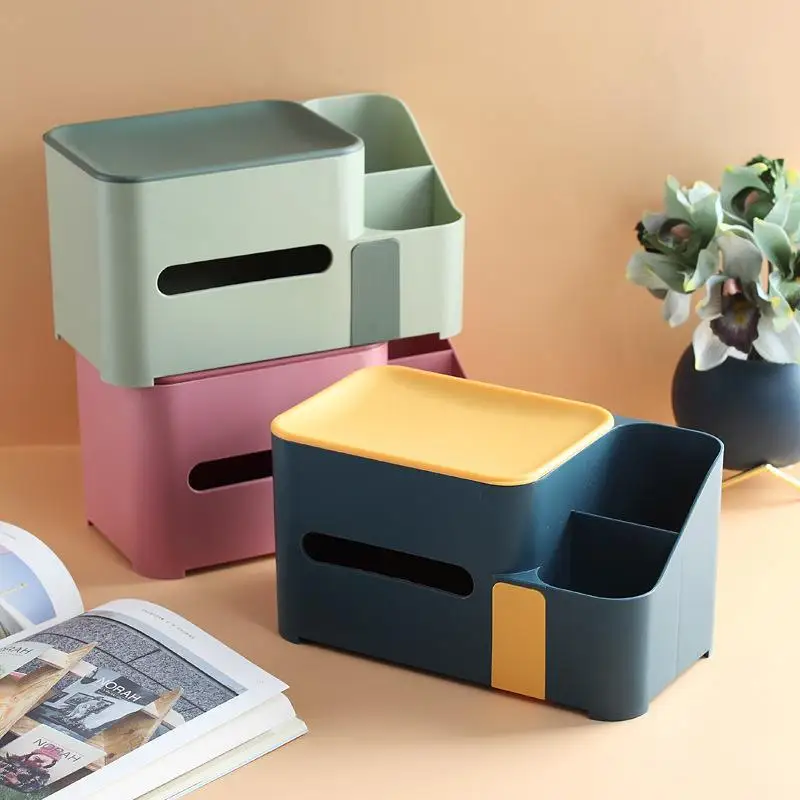 

Creative Nordic Practical Paper Box Desktop Tissue Box Home Living Room Remote Control Storage Simple and Lovely