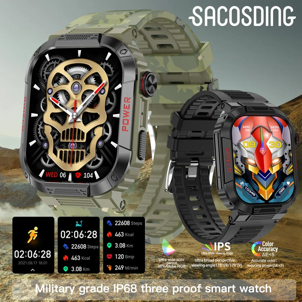 Смарт-часы с Bluetooth пульсометром и давлением