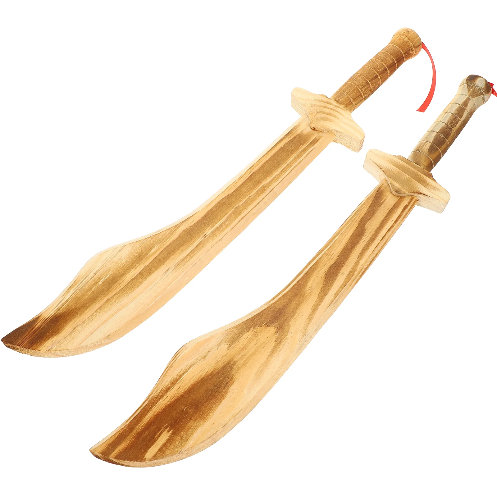 

2pcs Wooden Toy Swords for Kids Wood Simulation Wooden Toy Sword for Kids