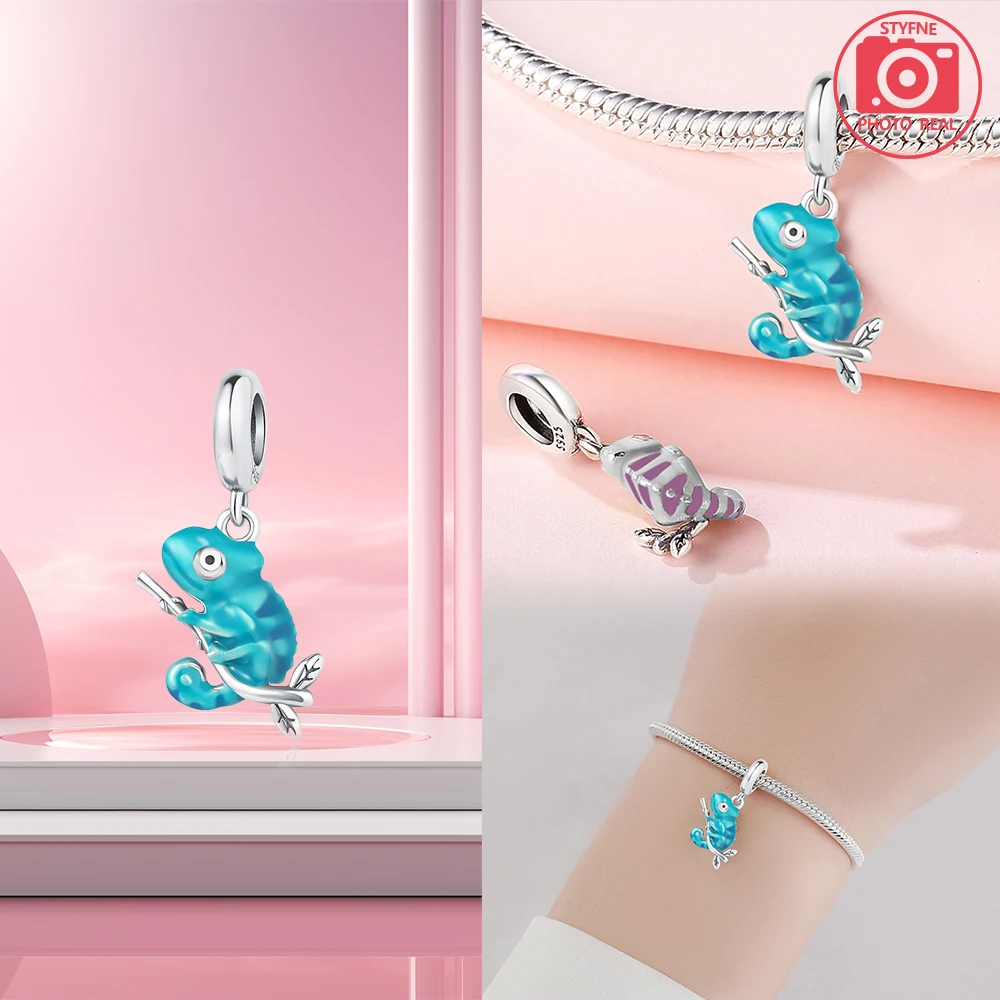 Браслет Pandora из стерлингового серебра 925 оригинальные бусины с камнем циркония