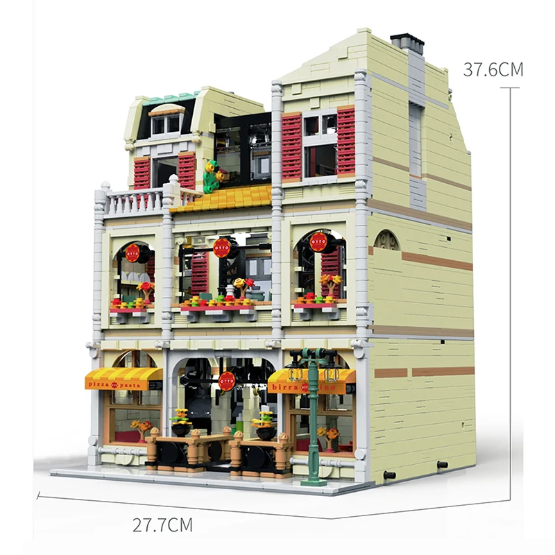 Конструктор модульный серии пицца совместим с комплектами Lego |