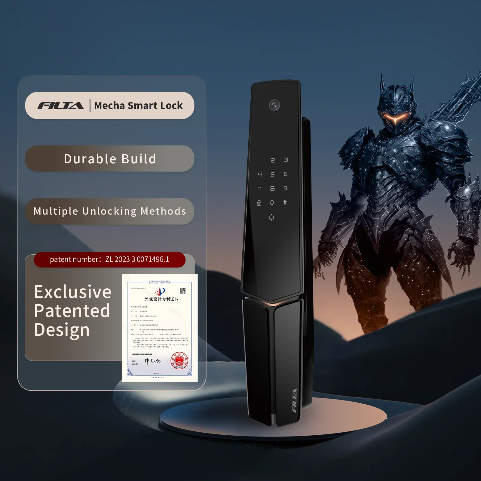 Лидер продаж дверные замки для умного дома Filta с функцией распознавания лица Wi-Fi
