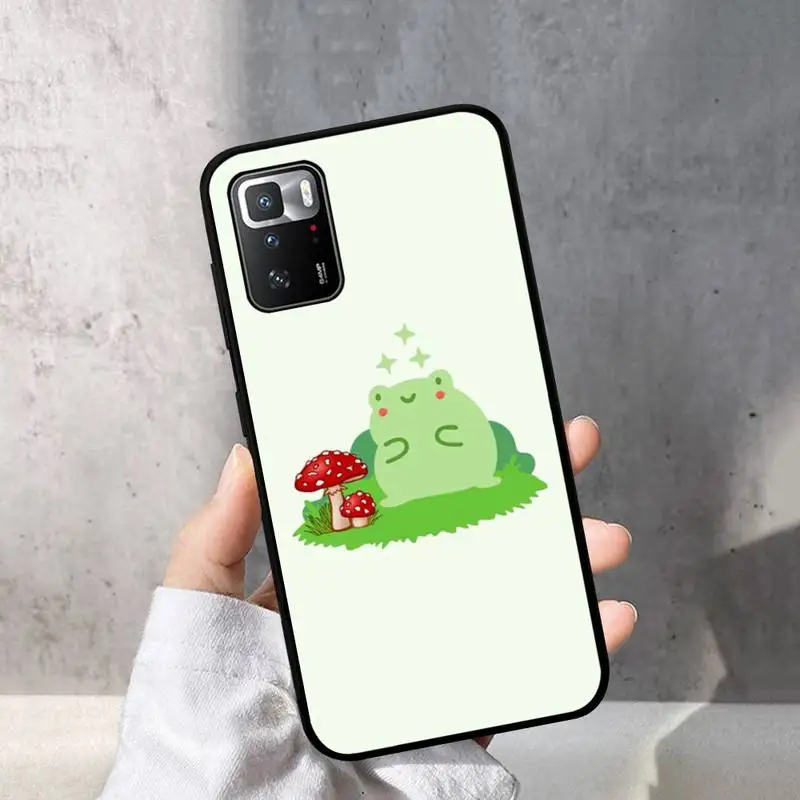 Cottagecore лягушка гриб Kawaii чехол для телефона Redmi Note 10 9 8 6 Pro 8T 5A 4X X 5 Plus 7 7A 9A K20 Обложка -