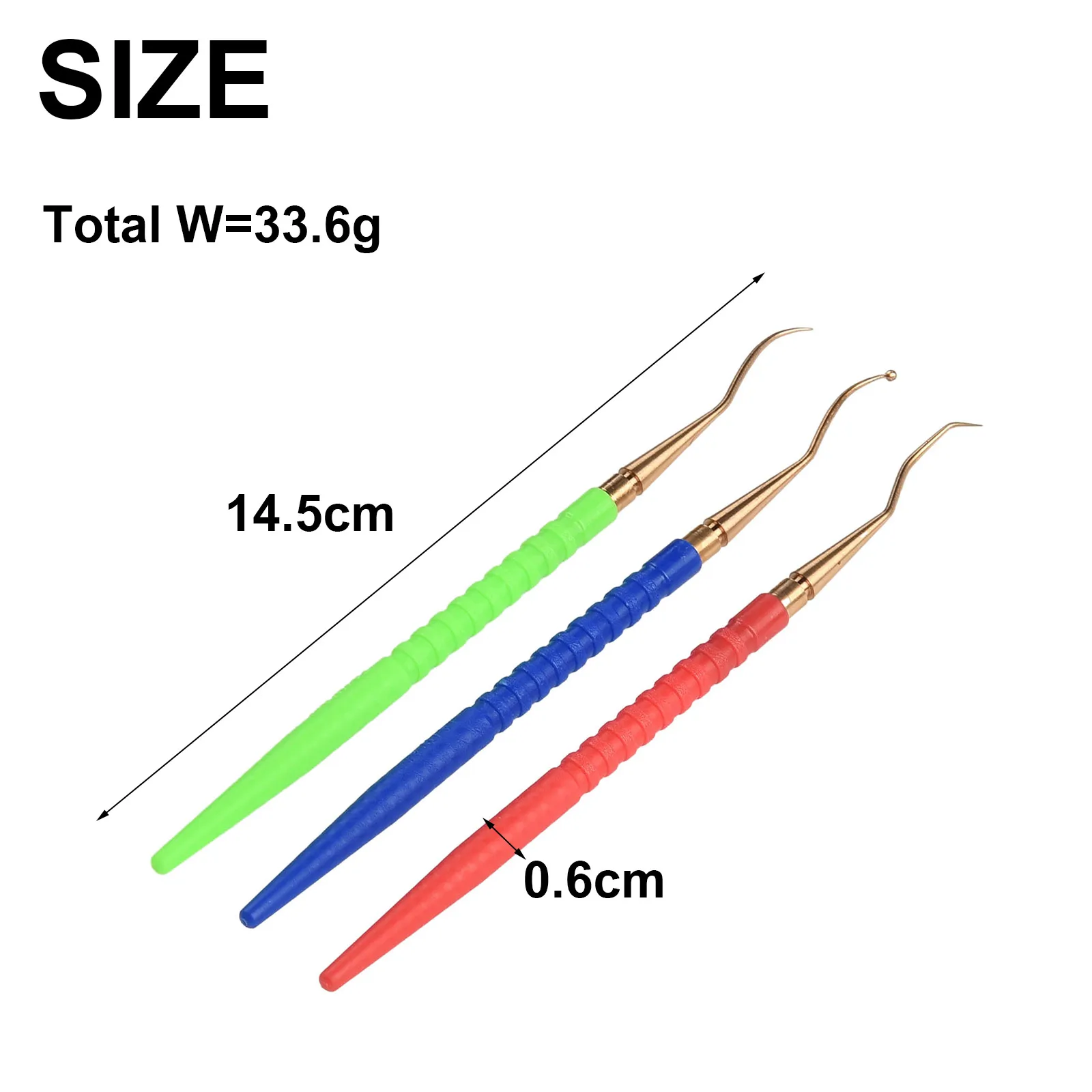 

O-Ring Remover Durable and Lightweight Scuba Diving Repair Tool Set 3Pcs with O Ring Remover and Brass Pick Hooks
