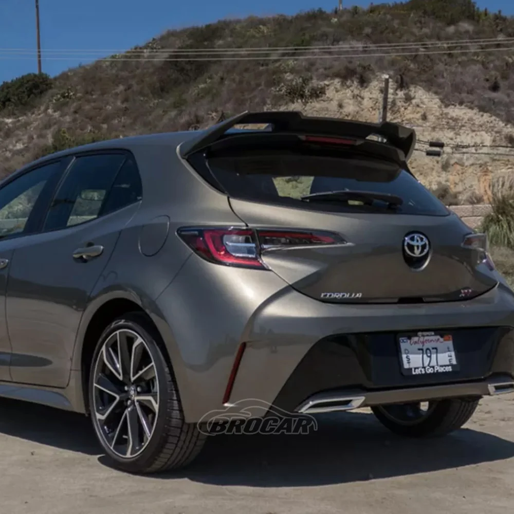 

Для хэтчбека Toyota Corolla 2019 2020 2021 2022 Новый Неокрашенный праймер из АБС-пластика заднее крыло багажника губа спойлер отделка автомобиля