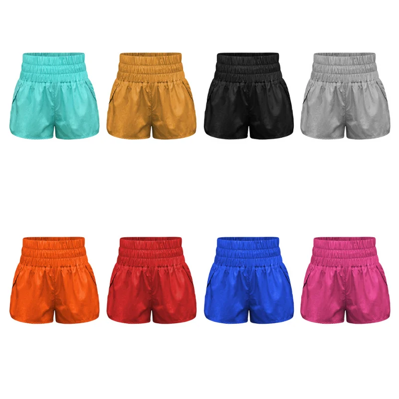 Summer Casual Commuting Home Shorts Women's Outdoor Sports Comfortable Y2k Shorts Streetwear Solid Pleated All-match Shorts
