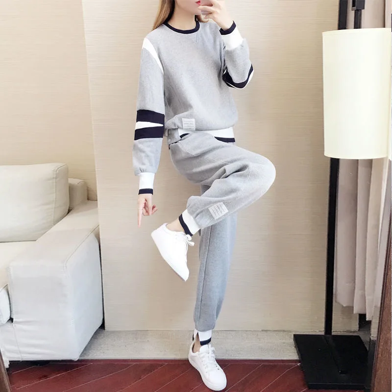 

Summer Tracksuits Women's Two Pieces Set Leisure Outfits Off Shoulder T-shirts High Waist Pants Candy Color Clothes S-3XL