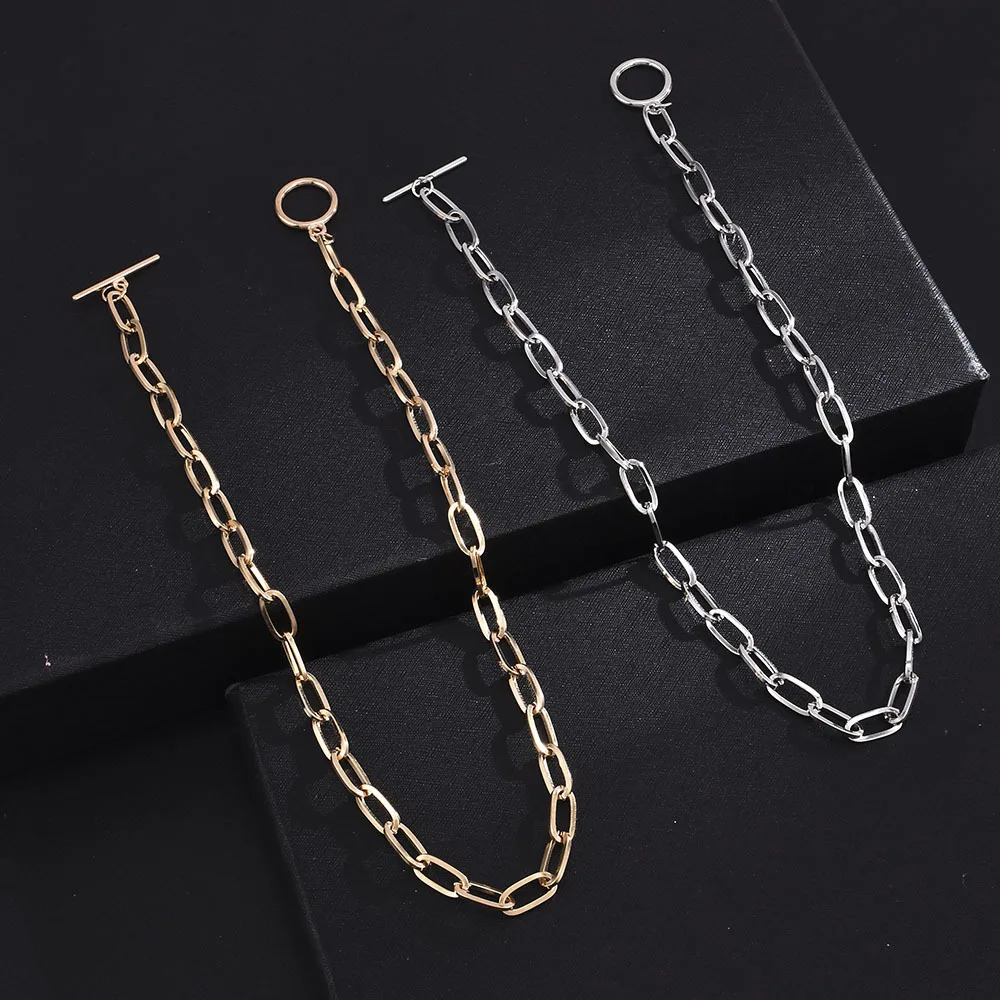 Женское колье из нержавеющей стали золотистого цвета 1 шт