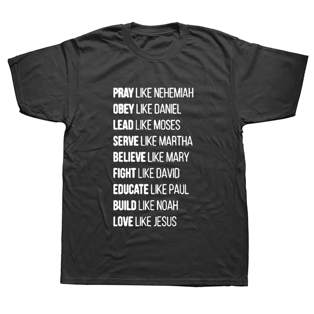 

Love Like Jesus Christian Faith God T Shirt Men Savior Religious Prayer T-shirts Cotton Short Sleeve Tops Tees Men Clothing