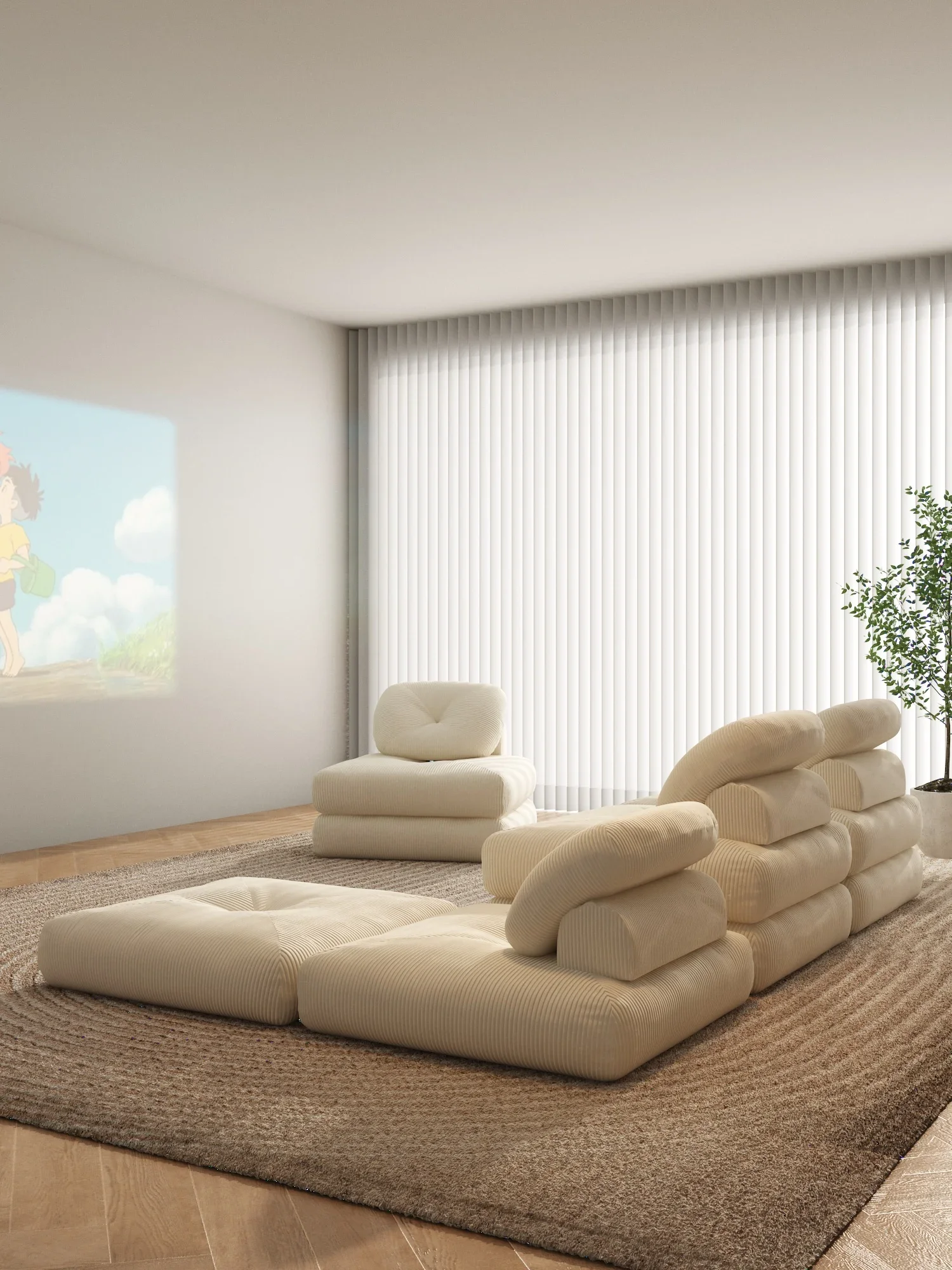 Тканевый диван для гостиной тофу-блок жареный клейкий рисовый торт набивной с