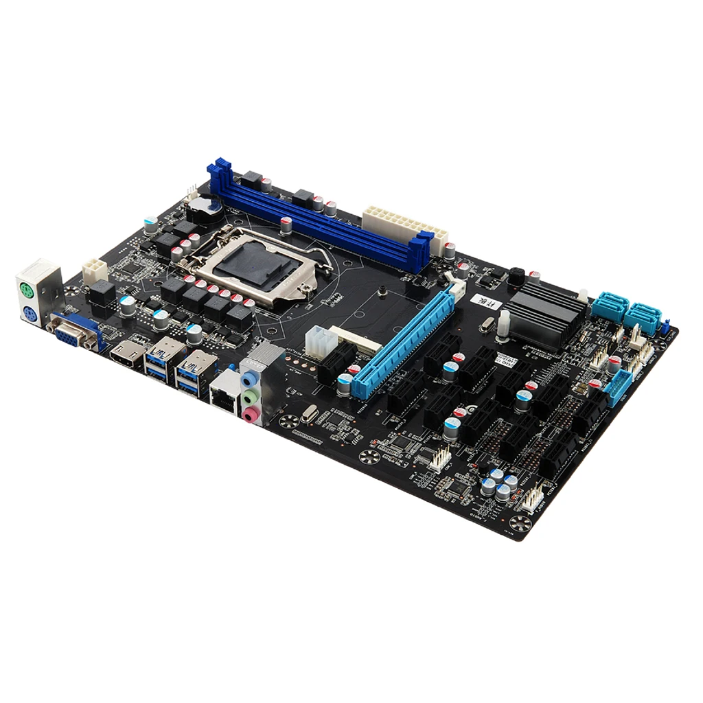 

B250 12GPU Motherboard Support 12 GPU Cards motherboard
