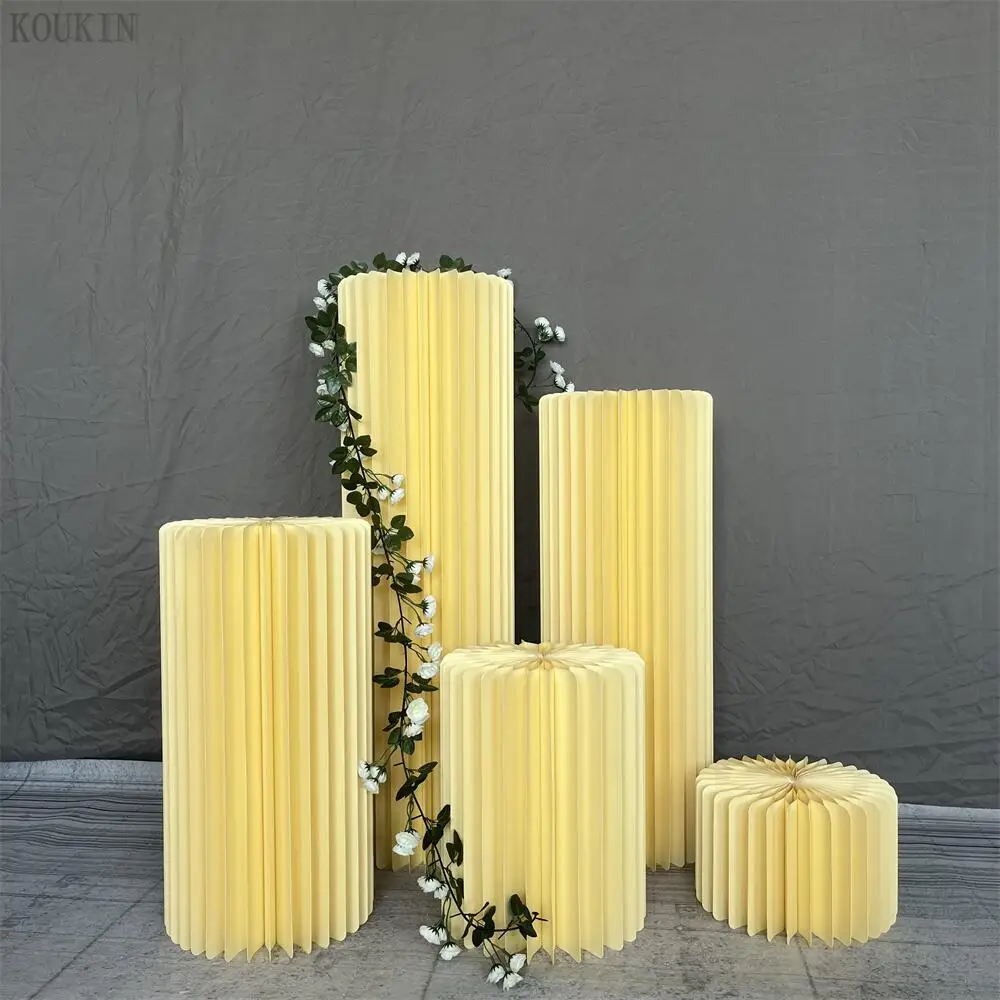 Желтая Складная витрина Свадебный декор для коридора креативный десертный стол