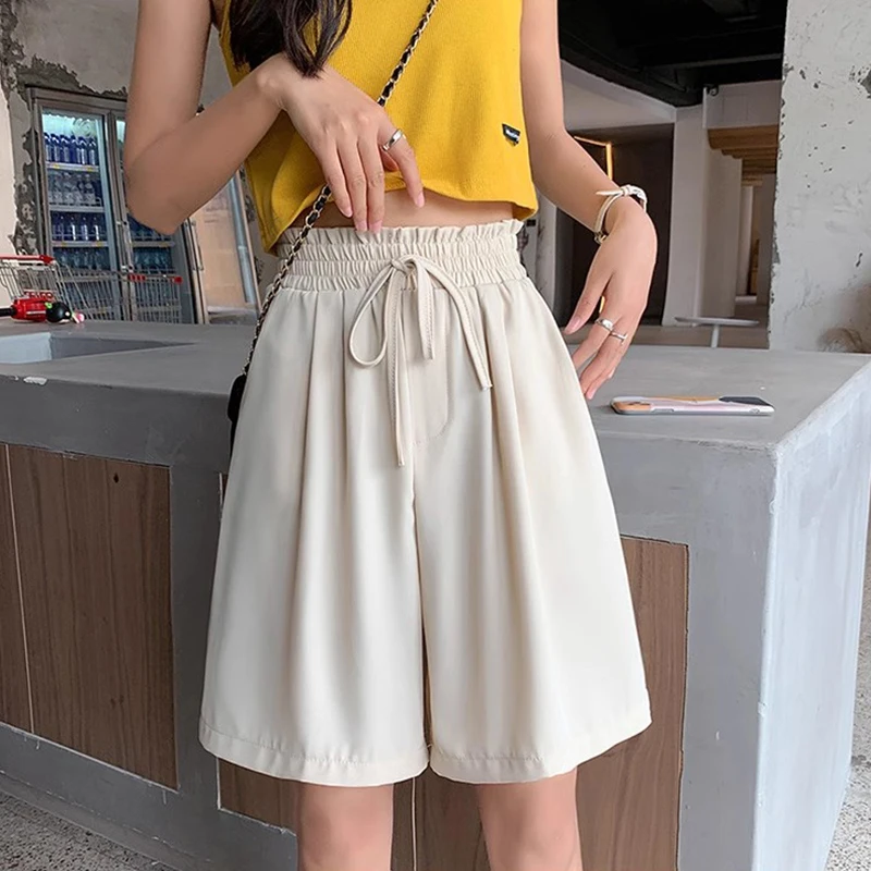 Women's Y2K Clothes Summer Loose New Wide Leg Knee Skirts Pants Skinny Casual Short Skirts Women Fashion Korean Style 2023