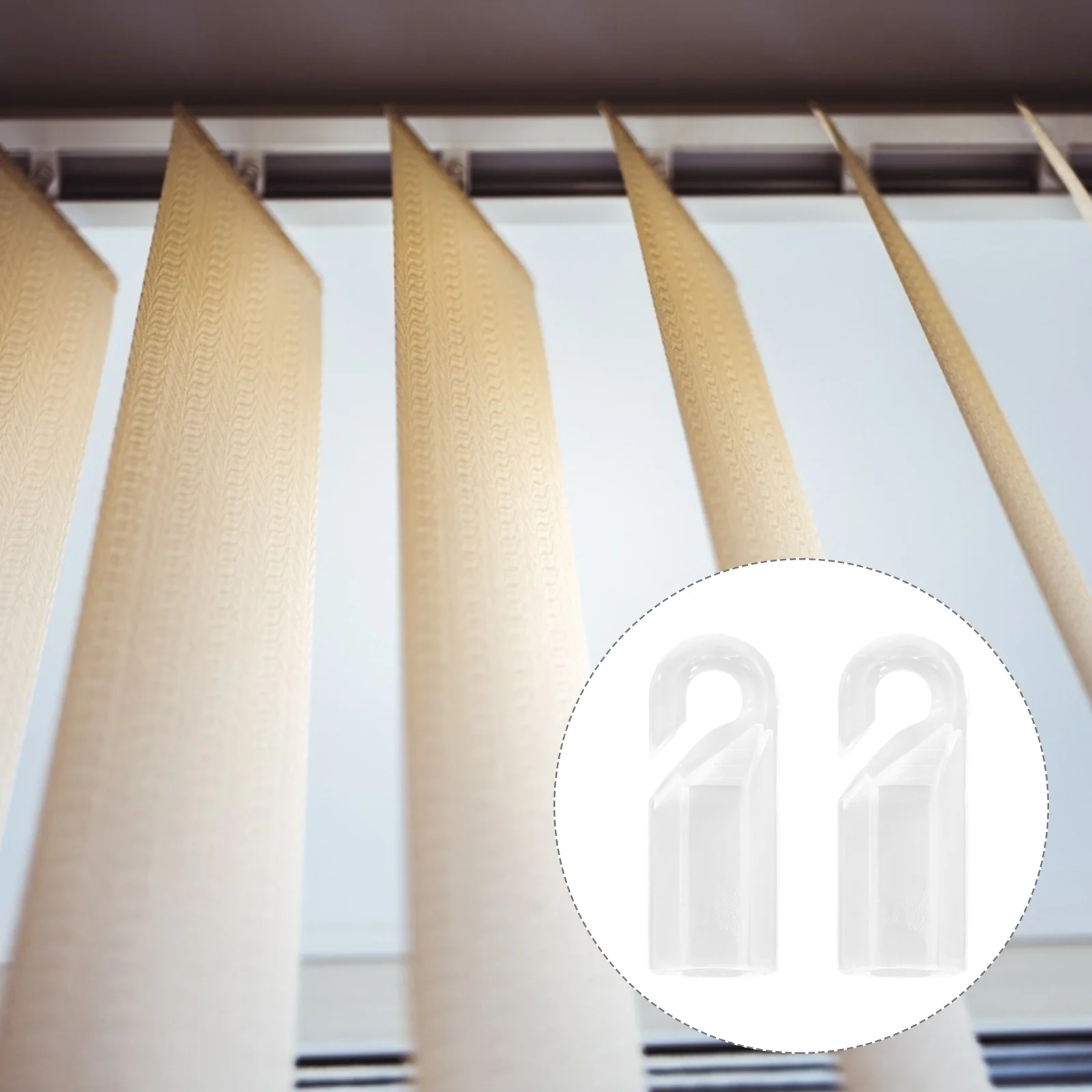 

Hook Wand Blind Rod Tip Caps Tilt Cap Connector Transparent Clearfixing Curtain Accessories Replacement