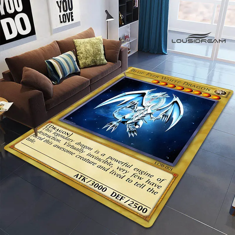 

Classic anime YU GI OH! Printed carpet children's play room living room bedroom non-slip carpet photography props birthday gift