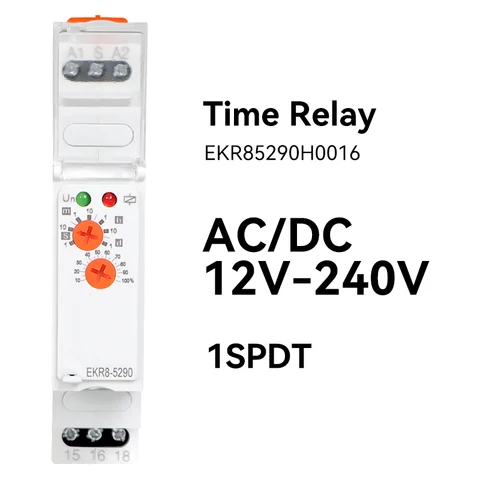 Многофункциональное реле времени ETEK SPDT 0,1 S-1D 12-240V AC DC 12V 24V 220V 16A EKR8