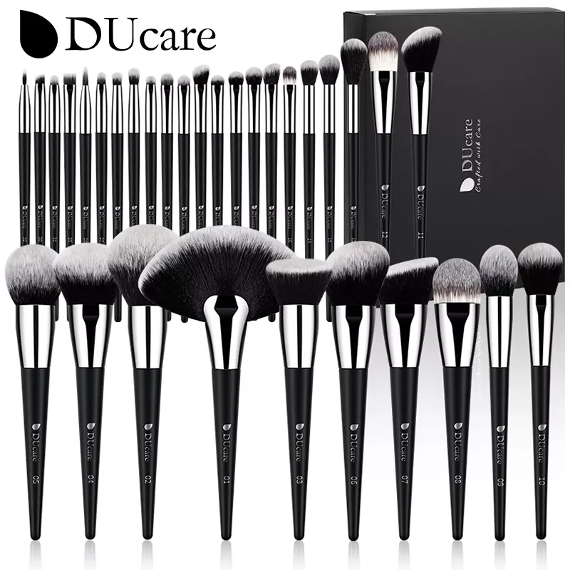 

NEW2023 Professional Makeup Brush Set 10-32Pc Brushes makeup kit Synthetic Hair Foundation Eyeshadows Blending Beauty Tools