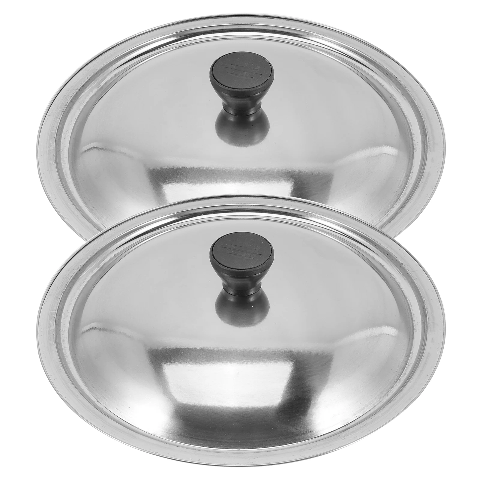 

Lid Pan Pot Cover Dome Universal Replacement Lids Cookware Frying Stock Cooking Steam Home Steel Stainless Meat Grill Grilling