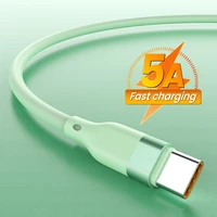 5a fast charging usb cable for huawei p30 p40 pro usb a to usb c phone charger type c data cord for samsung s21 ultra xiaomi