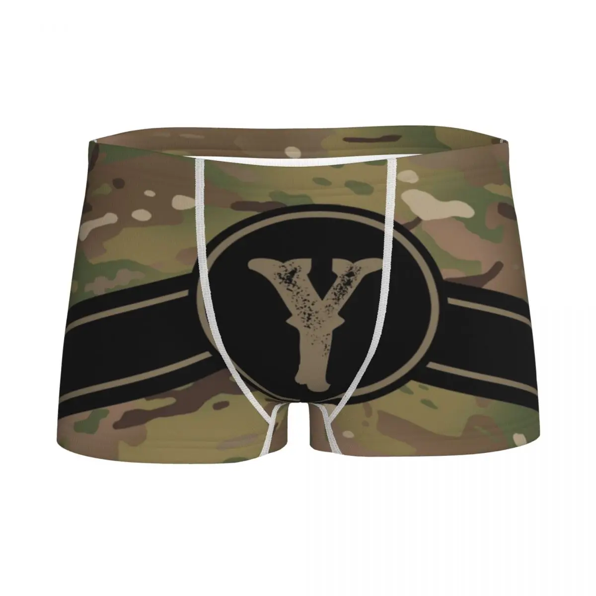 

Children Boy Underwear Army Camouflage Monogram Letter Y Young Underwear Boxer Boxers Military Camo Teenage Cotton Underpants