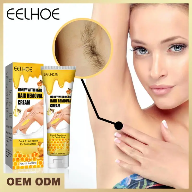 

Honey Milk Hair Removal Cream Painless Gentle Hair Remover Armpit Legs Arms Bikini Body Depilatory Cream Skin Care For Men Women