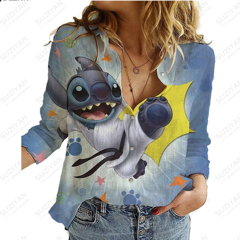 

Рубашка в стиле Харадзюку с длинным рукавом, на пуговицах