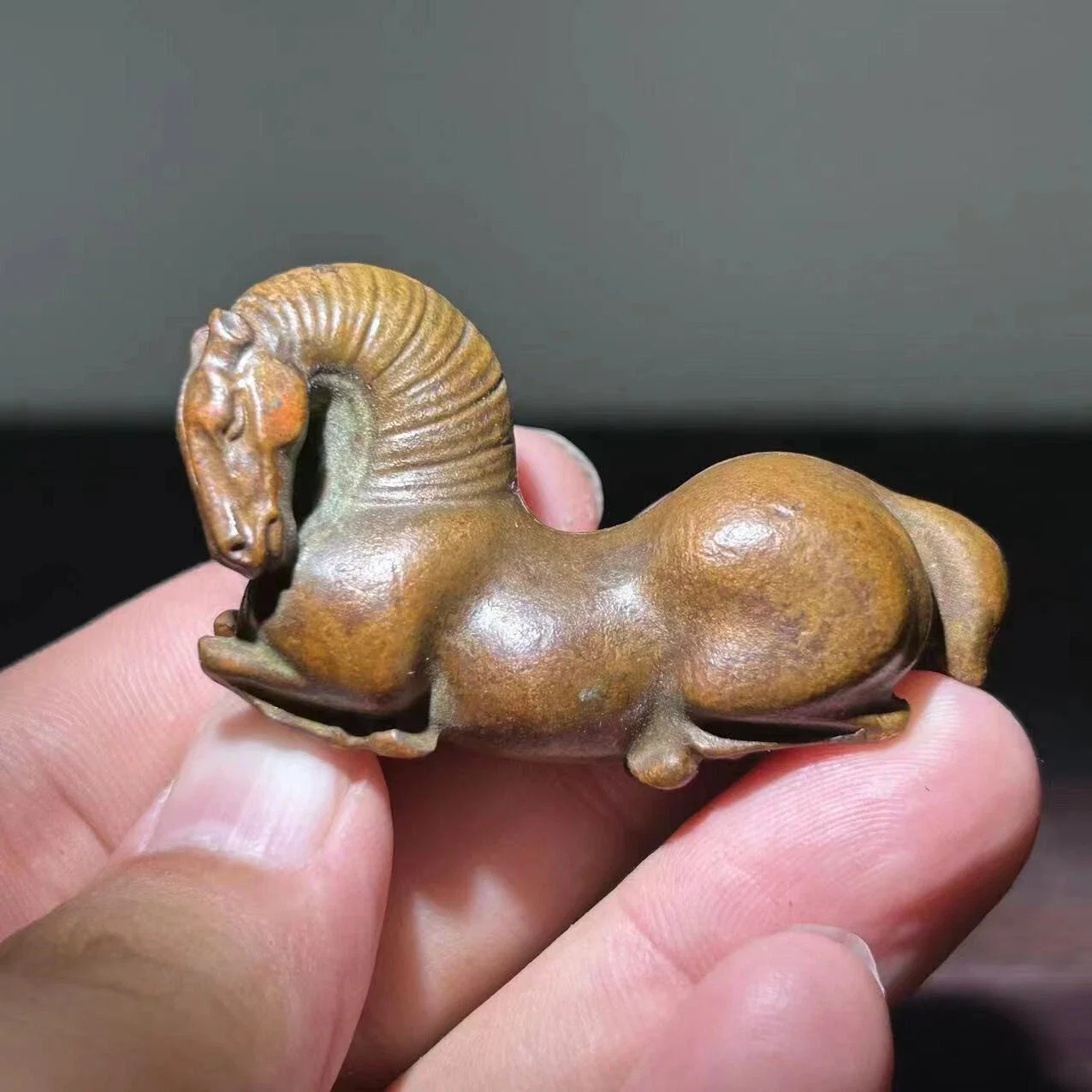 Бронзовая медная статуя лошадь