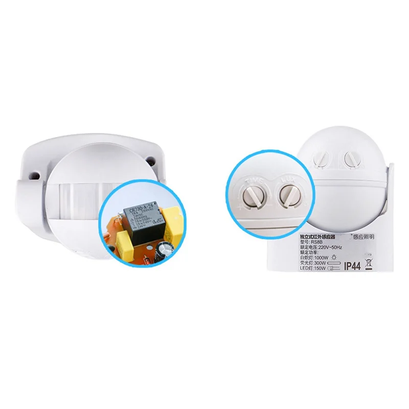 Фото PHILE-2X PIR Инфракрасный датчик движения AC110V-220V Детектор движения Регулируемый переключатель для нескольких сценариев в помещении и на открытом воздухе №1