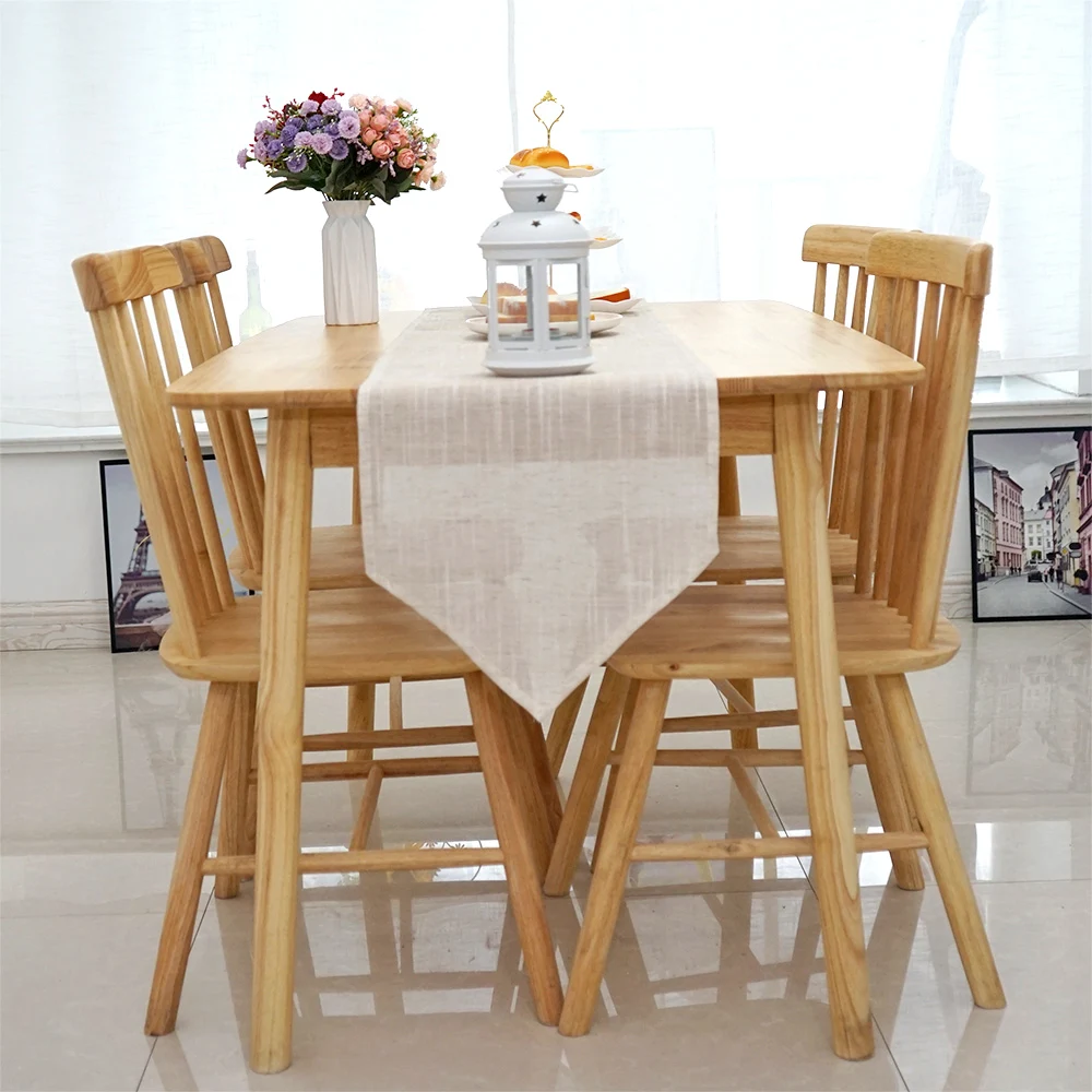 Домашняя Декоративная скатерть из льна в деревенском стиле винтажный Чехол для