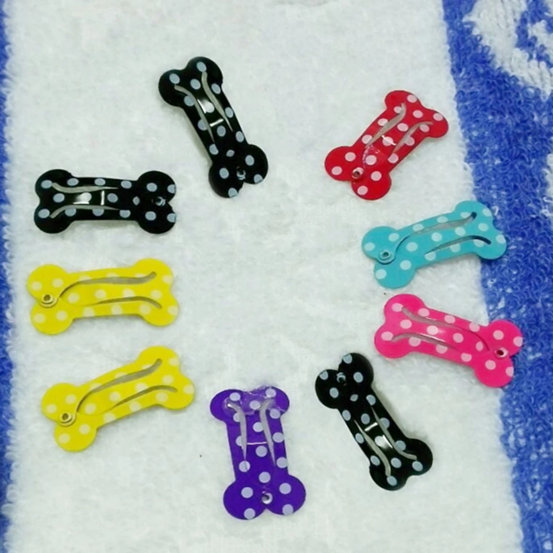 30pcs/Lot Bone Shaped Dog Hairpin Puppy Cat Hair Clips Pet Accessories Grooming Dogs Supplies for Small | Дом и сад