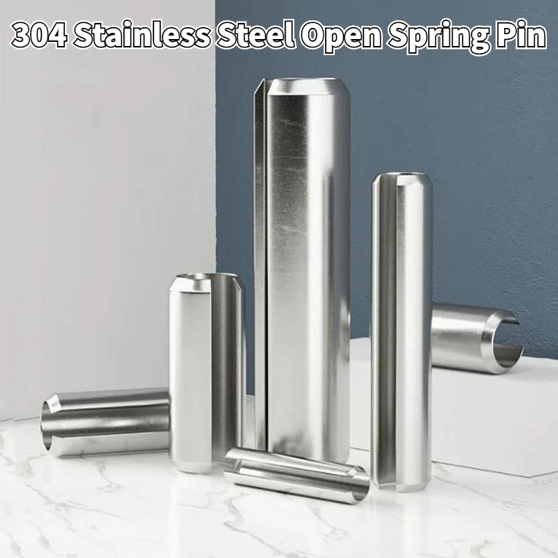 

1-50PCS 304 Stainless Steel Elastic Cylindrical Pin Spring Pin Positioning Pin Cotter Pin M1.5 M2 M3 M4 M5 M6 M8 M10 M12