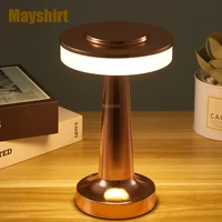 portable bar table lamp touch sensor rechargeable night light for restaurant cafe cordless desk lamps bedside atmosphere lights