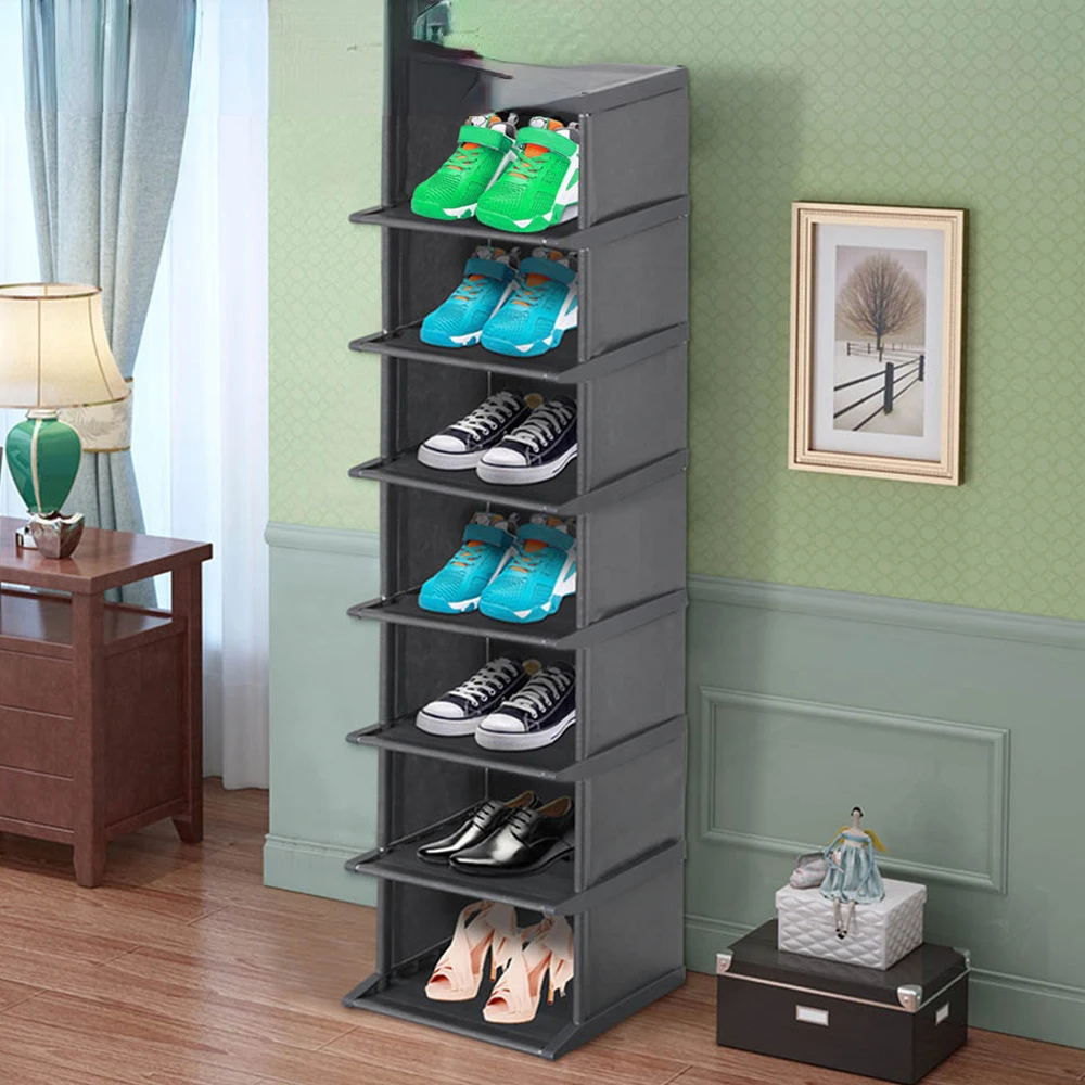 Полка для обуви многослойный шкаф из нетканого материала сборная полка сделай