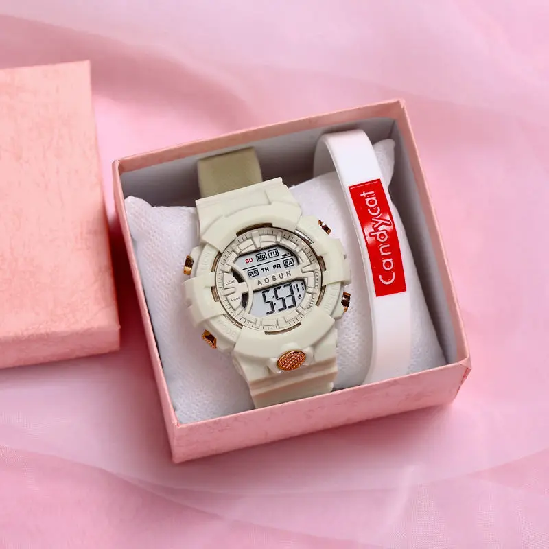 Электронные часы мужские и женские для учеников средней школы простые