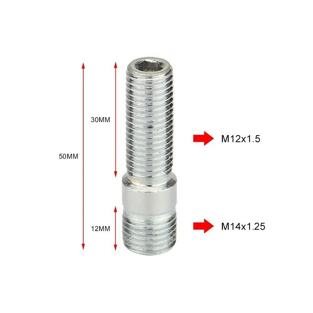 

M12x1,25, M12x1,5, M14x1,25, M14x1,5, удлиненные колесные шпильки, конверсионные болты с высокими проушинами, комплект адаптеров для винтов, 1 шт