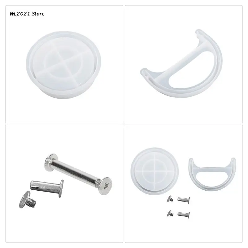 

Crystal Box Resin Mold with Handle Mold for Epoxy Resin Jewelry Storage Mold DIY