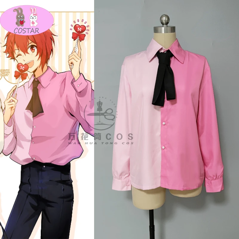 

Индивидуальный костюм для косплея IDOLiSH 7 Nanase Riku, рубашка и галстук для женщин и мужчин, ролевые игры, аниме, косплей