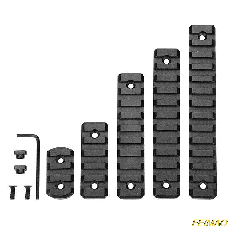 

Rifle Scope Mount On M-Lok Section Adapter Rail Tactical 3 5 7 9 11 Slots Side Rail