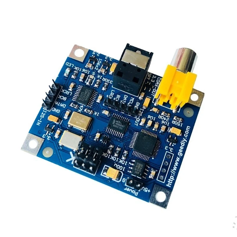 Фото Плата коаксиального оптоволоконного выхода I2S AK4118 для Raspberry Pi 2B, 3B, 3B+, 4B (до 24 бит, 192 кГц) VOLUMIO MOODEF №1