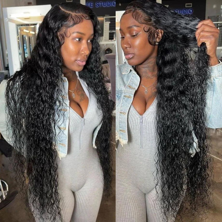 

Deep Wave Lace Front Wig Hd Lace Frontal Brazilian Wigs For Women Human Hair 13x4 Water Wave Lace Frontal Wig Lace Closure Wig